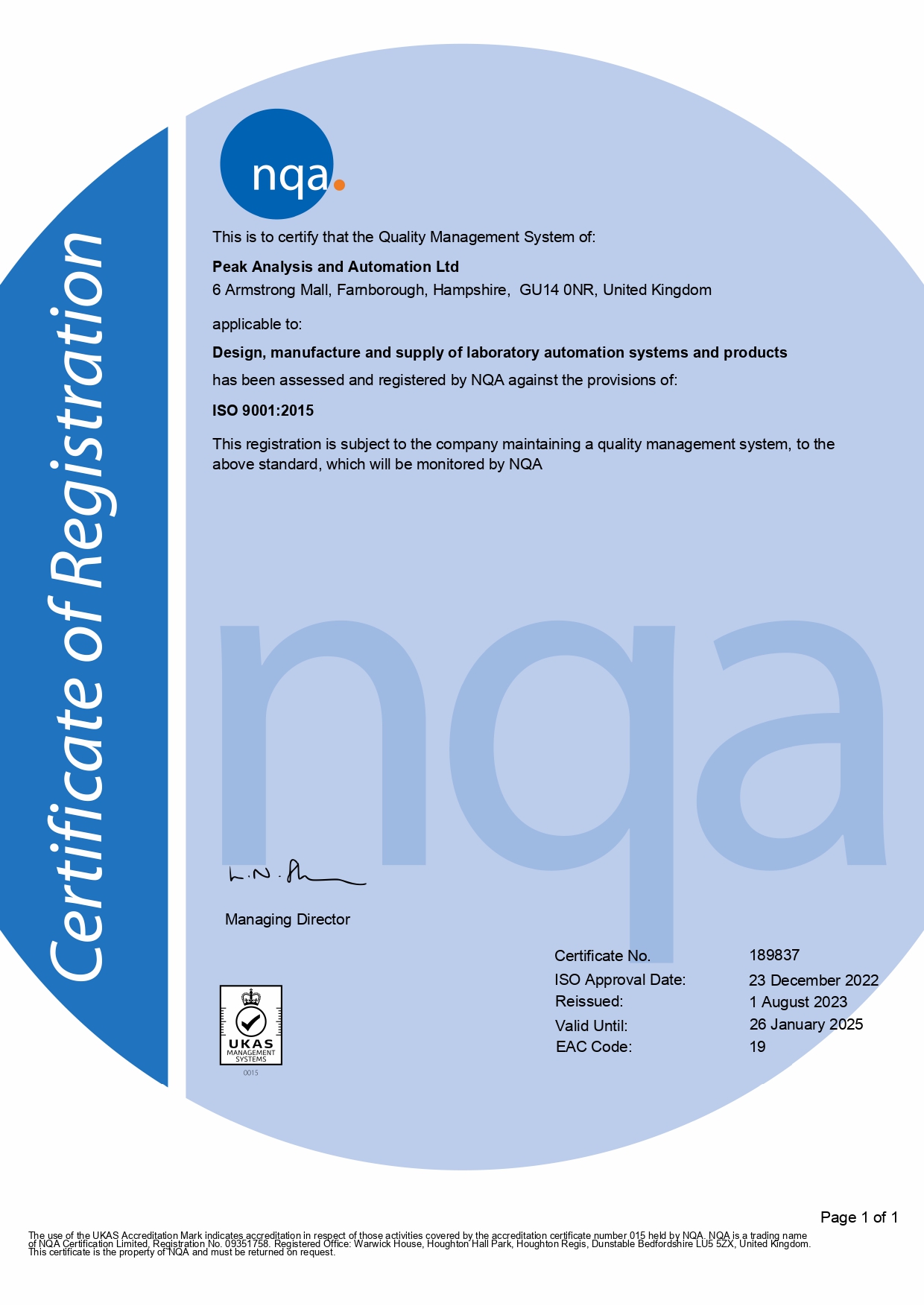 PAA ISO 9001:2015
